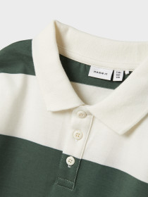 NAME IT Polo Bluse Nutiva Cloud Dancer Garden Topiary